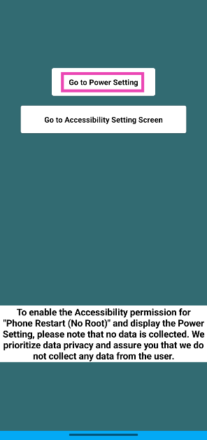 Step 3: Tap on Go to Power Setting. 8 Ways to Reboot an Android Smartphone or Tablet Safely