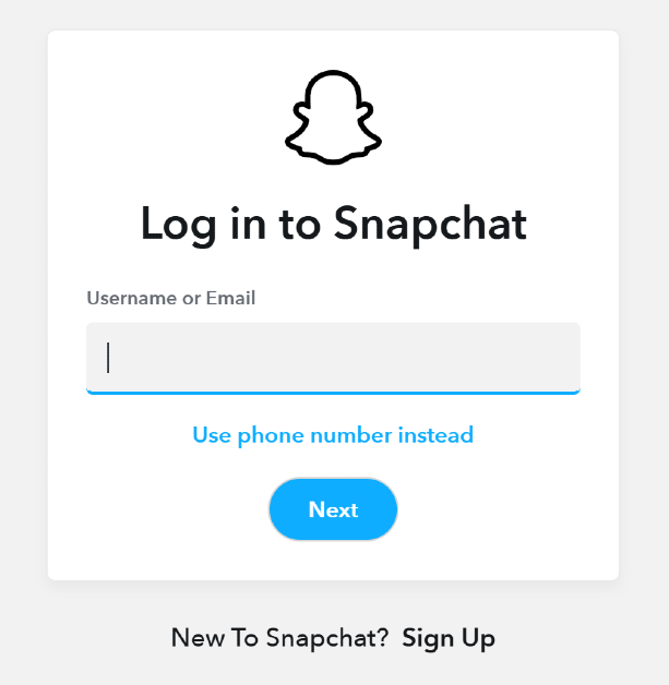 Step 1: Go to https://accounts.snapchat.com/ and log into your Snapchat account.
