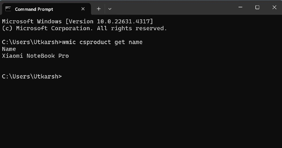 Use Command Prompt (Windows)