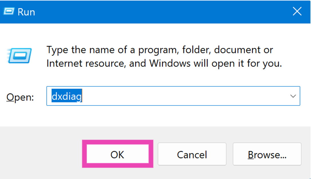 Step 2: Type dxdiag and hit Enter. Top 10 ways to find out the model name or number of your laptop (2024)