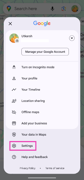 Step 3: Hit Settings.