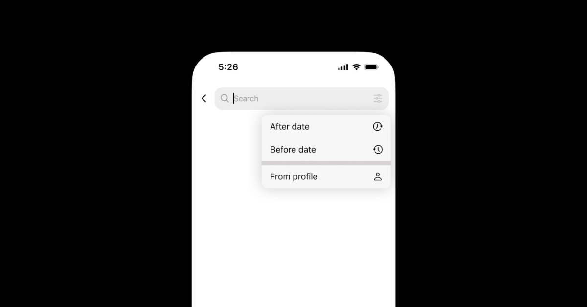 Meta introduces new search tools for Threads, which will refine search by a profile and date range