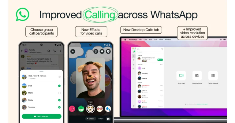 WhatsApp improves calling experience with new video call effects and more