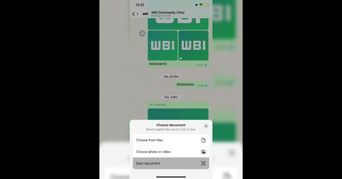 It is now possible to scan documents using the camera on WhatsApp: Report