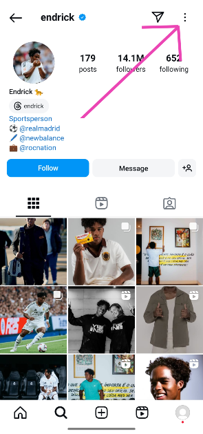 Step 2: Hit the ellipses in the top right corner of the screen. 3 ways to control who messages you on Instagram