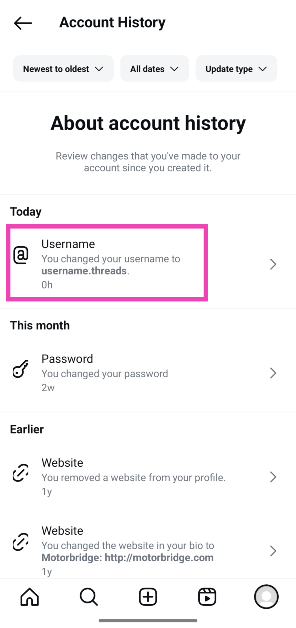 Step 5: Scroll to the Username section to view your past handles. How to check someone’s username history on Instagram?