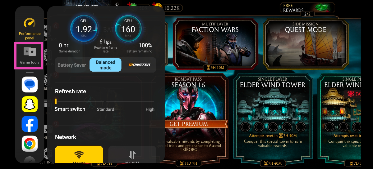 Step 3: Switch to the Game tools tab.