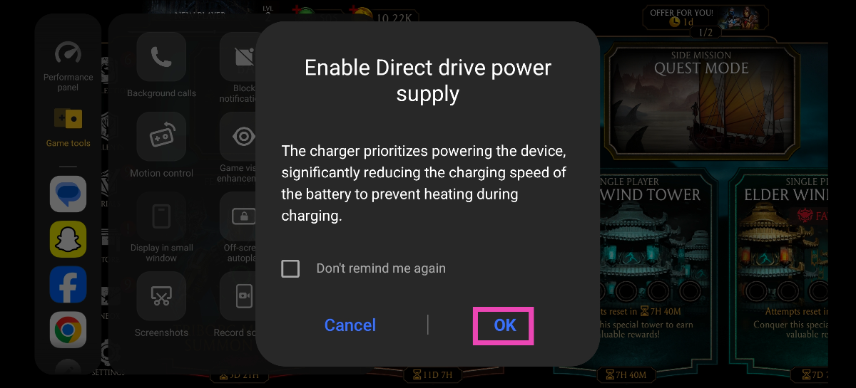 Step 5: Hit OK in the popup box. What is Bypass Charging? How to enable it on iQOO 13?