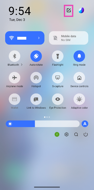 Step 2: Hit the pencil icon.