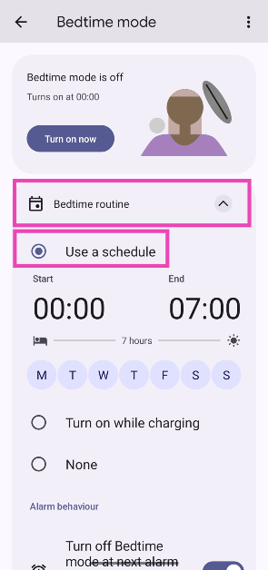 Step 3: Tap on Bedtime routine and set a schedule. Top 4 ways to turn your Android phone’s screen to grayscale