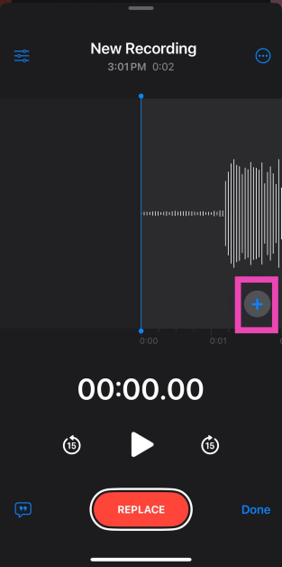 Step 4: Tap the plus icon.