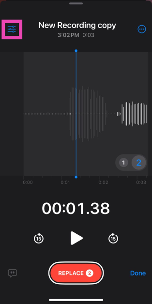 Step 3: Tap the filter icon.