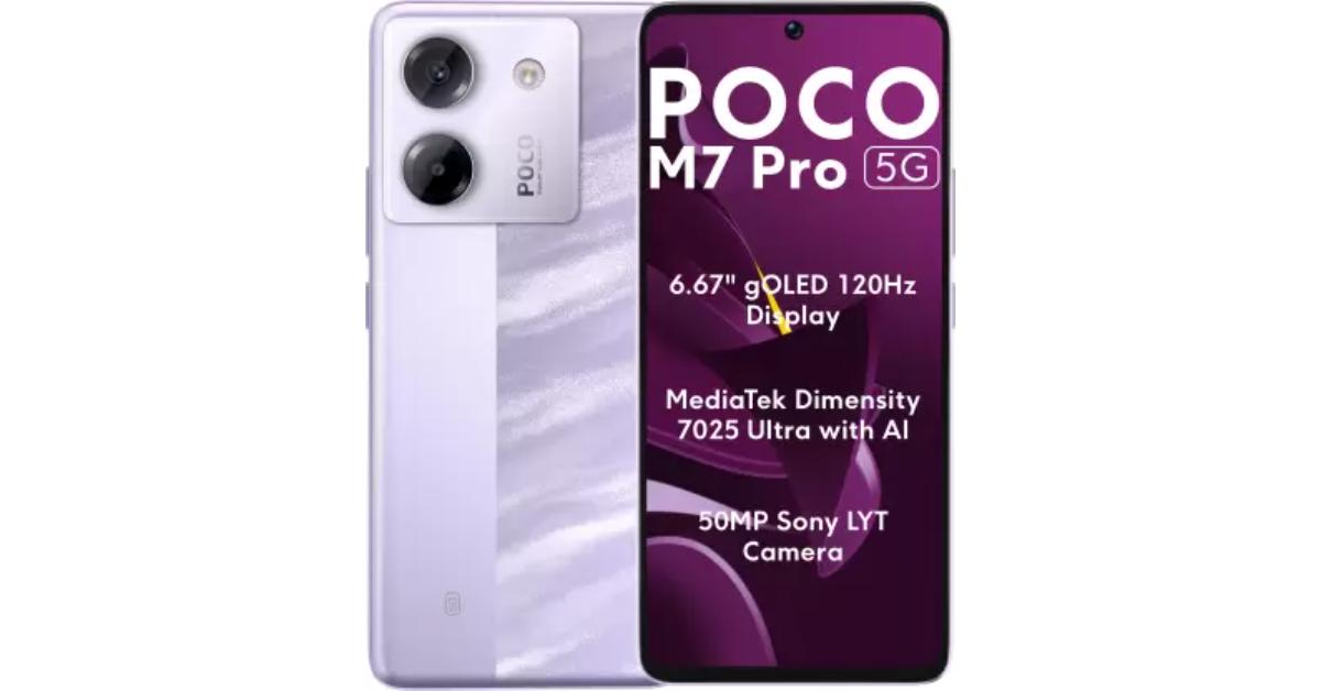 Poco M7 Pro 5G with MediaTek Dimensity 7025 Ultra SoC debuts in India