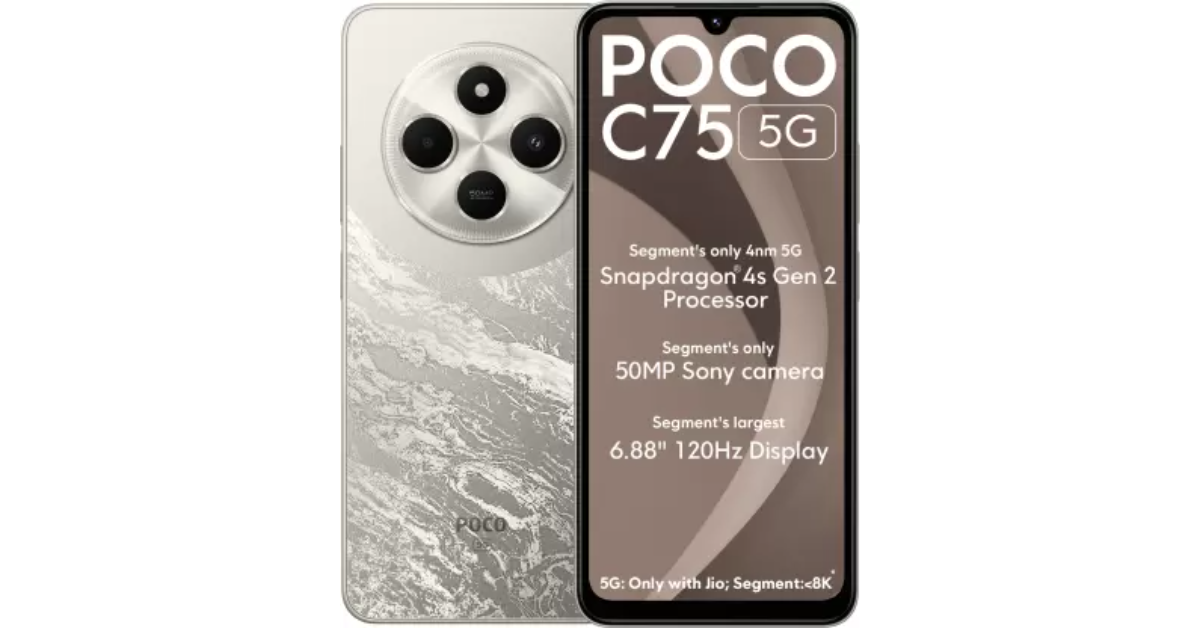 Poco C75 5G budget smartphone launched in India at this price