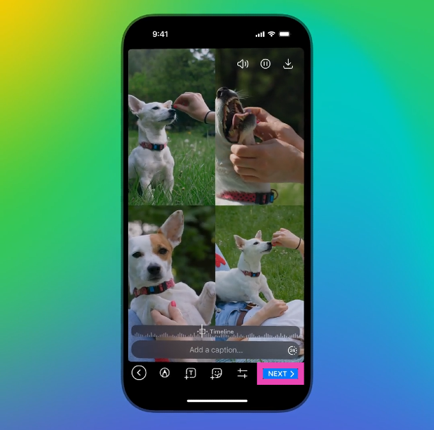 Step 10: Tap on Next. How to post a collage in your Telegram stories?