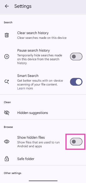 Step 2: Enable the Show Hidden Files option. Top 8 ways to fix ‘WhatsApp images not showing in gallery’