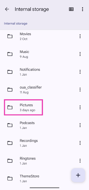Step 3: Open the WhatsApp folder