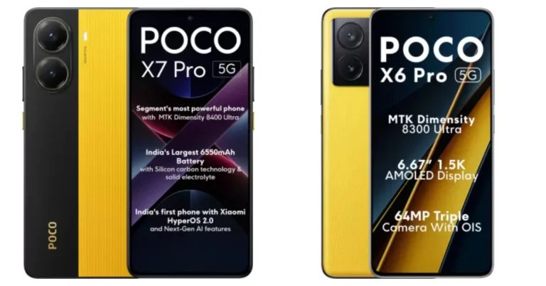 Comparison: Poco X7 Pro Vs Poco X6 Pro