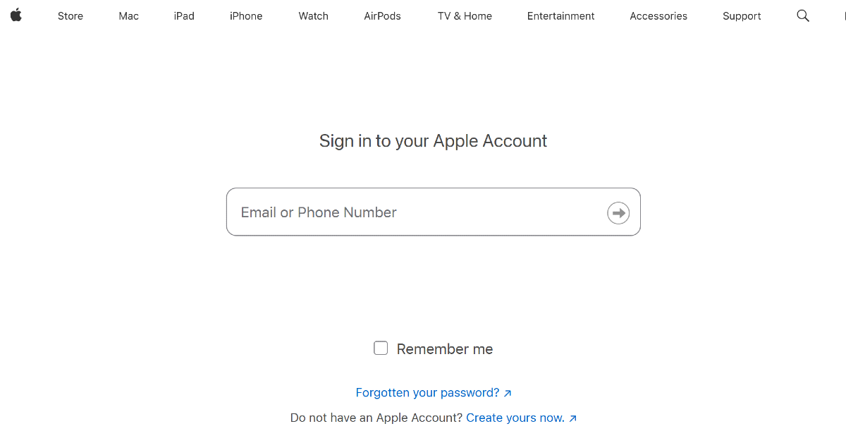 Step 3: Sign in using your Apple ID.