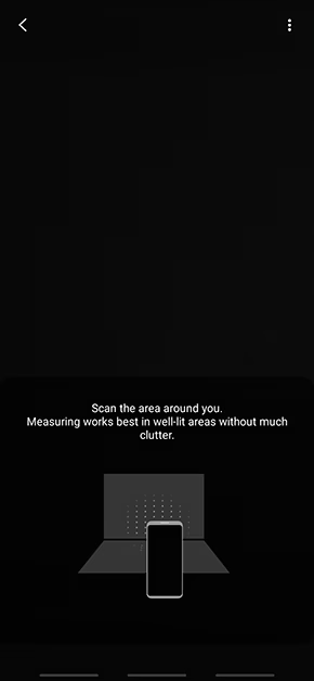 Step 5: Scan the area around you. 4 ways to use your iPhone or Android phone as a ruler measure app for android