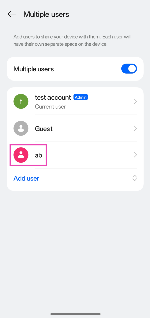 Step 3: Select the profile you wish to delete. How to create and set up multiple user profiles on Android?