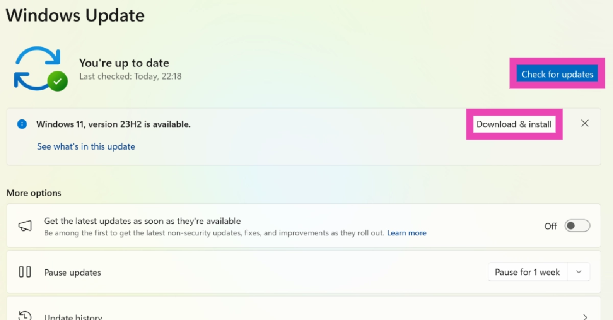 Step 2: Hit Check for Updates. 8 Ways to Fix the ‘Laptop Battery Not Detected’ error 