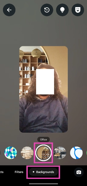 Step 3: Switch to the Backgrounds tab and select a background from the list. How to change the call background on WhatsApp?