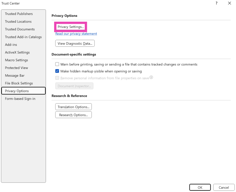 Step 6: Select Privacy Settings. How to remove Copilot from your Microsoft 365 plan?