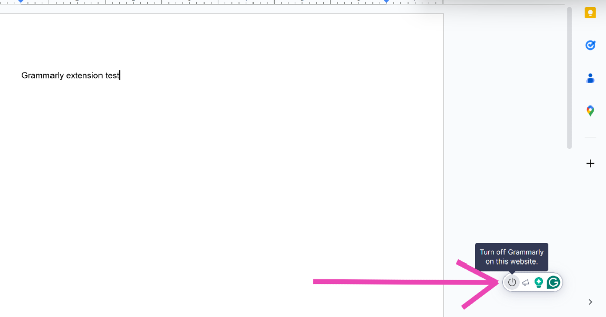 Step 2: Select the Grammarly extension.