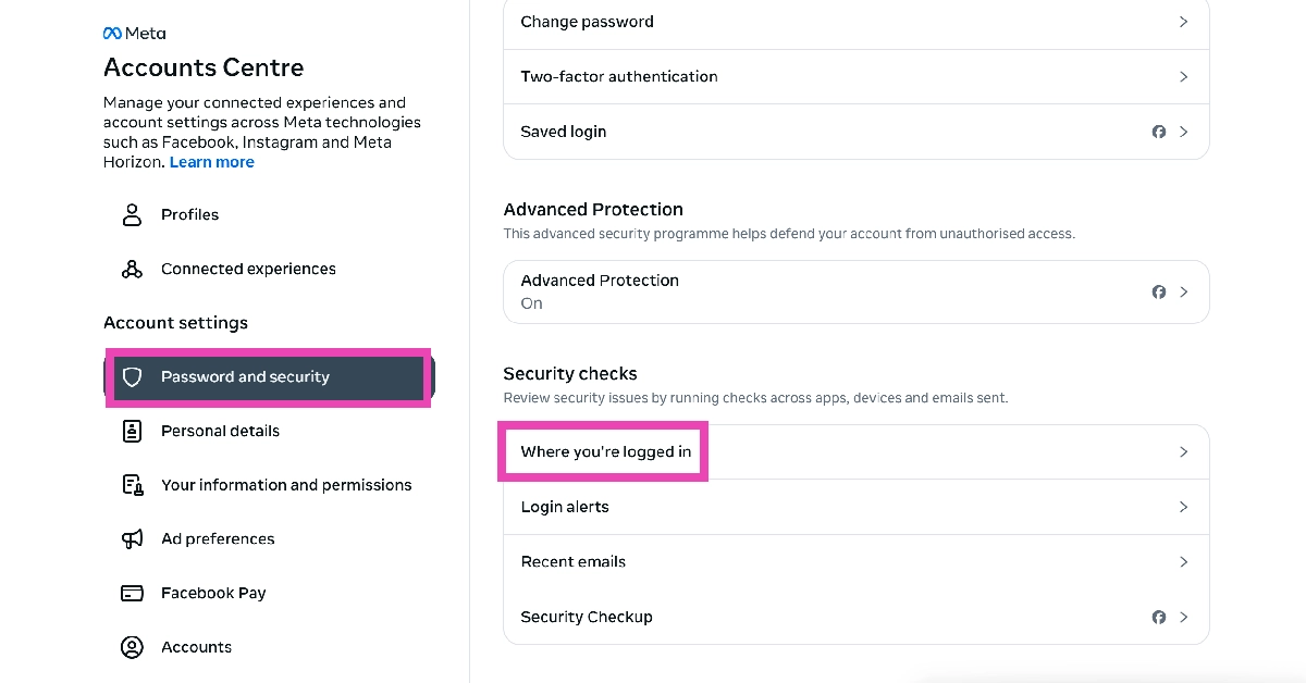 Step 4: Click on ‘Where you’re logged in’. How to log out of Instagram on all devices?