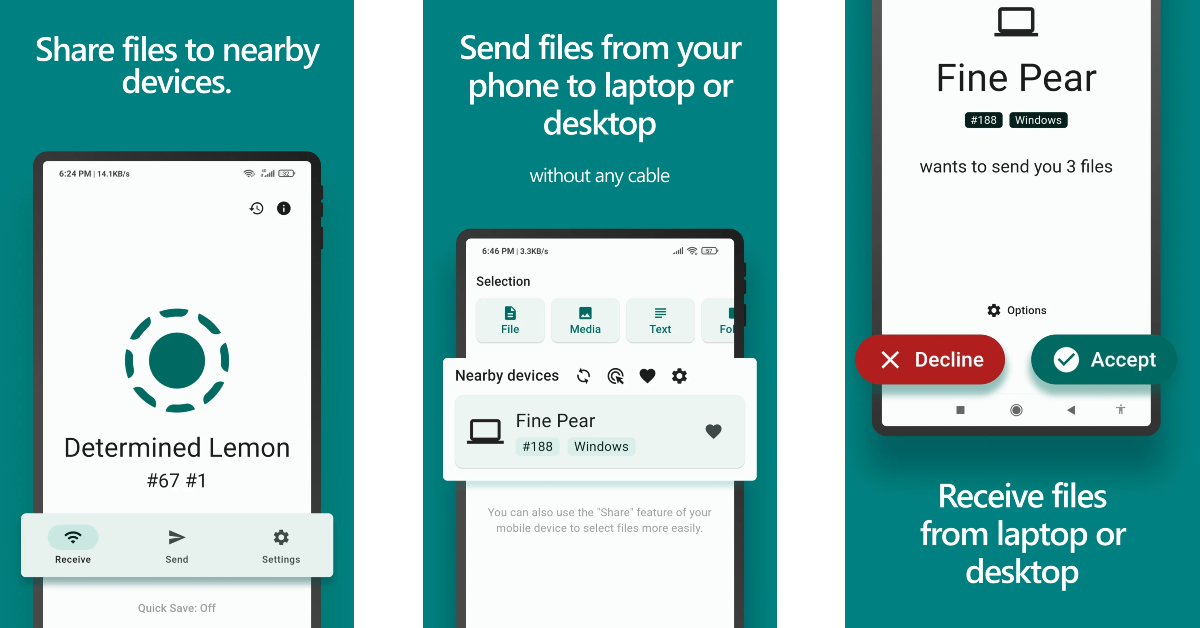 Localsend: Transfer files