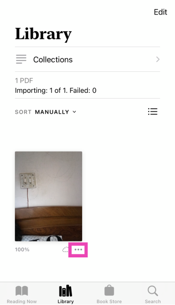 Step 3: Hit the ellipses on the exported image(s).
