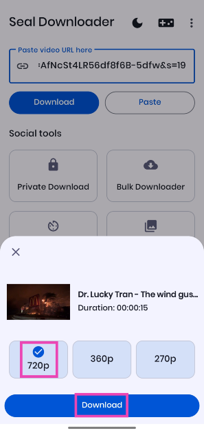 Step 5: Select your preferred resolution and hit Download again. Top 6 ways to download a video from X (formerly Twitter)