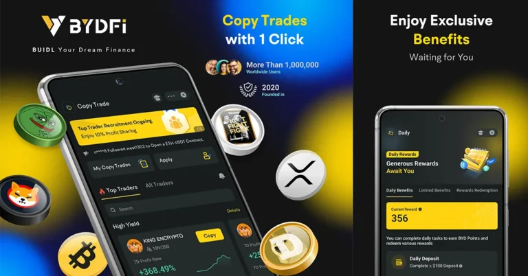 BYDFi mobile trading app