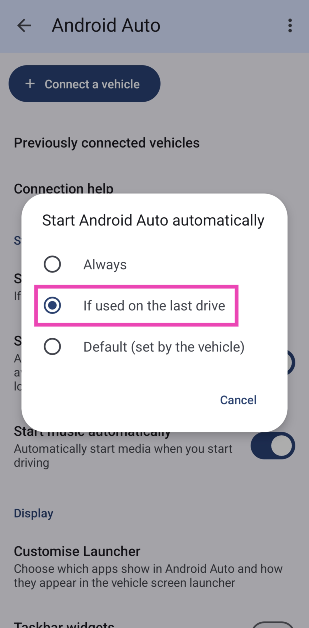 Step 4: Select If used on last drive.