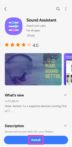 Step 2: Launch the Good Lock app on your phone and switch to the Plugins tab.