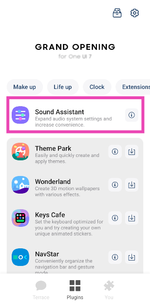 Step 3: Select Sound Assistant.