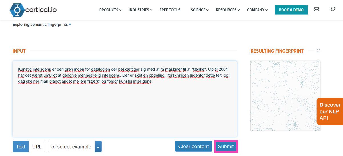 Step 2: Enter the text in the box.