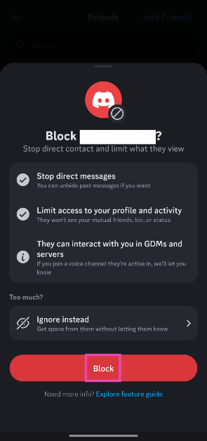 Step 6: Confirm your selection.