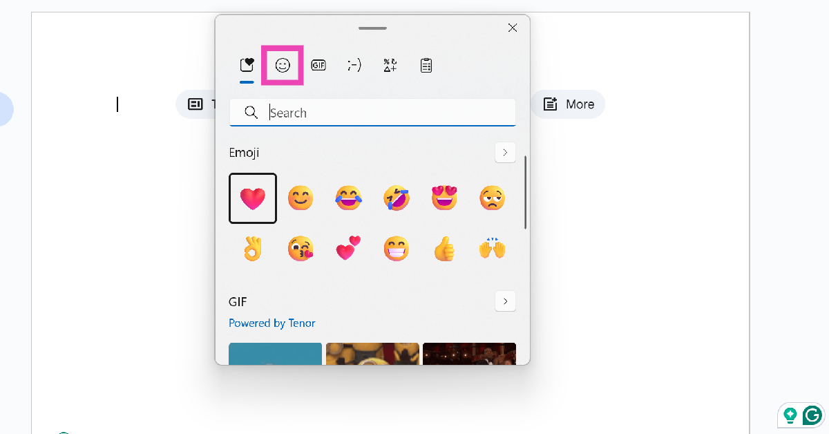 Step 3: Click on the Smiling emoji icon.