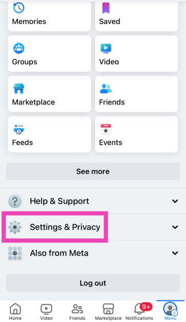 Step 2: Tap on Settings & privacy.