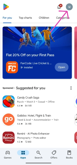Step 1: Launch Google Play Store and tap your profile picture in the top right corner of the screen. App updates stuck on pending? Try these 10 fixes