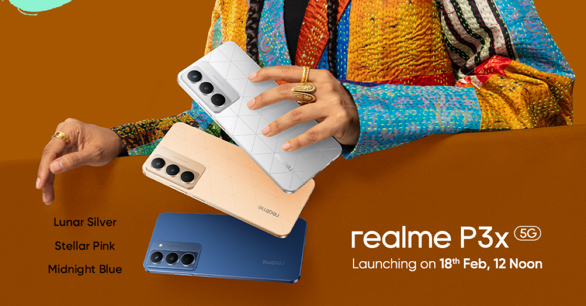 Realme P3x 5G India launch next week, colour options confirmed ahead of the launch