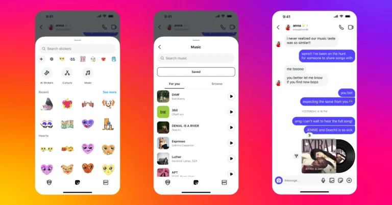 How to share music in Instagram DMs?