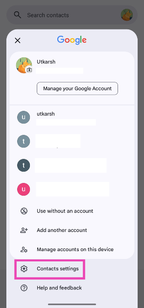 Step 3: Tap on Your info.