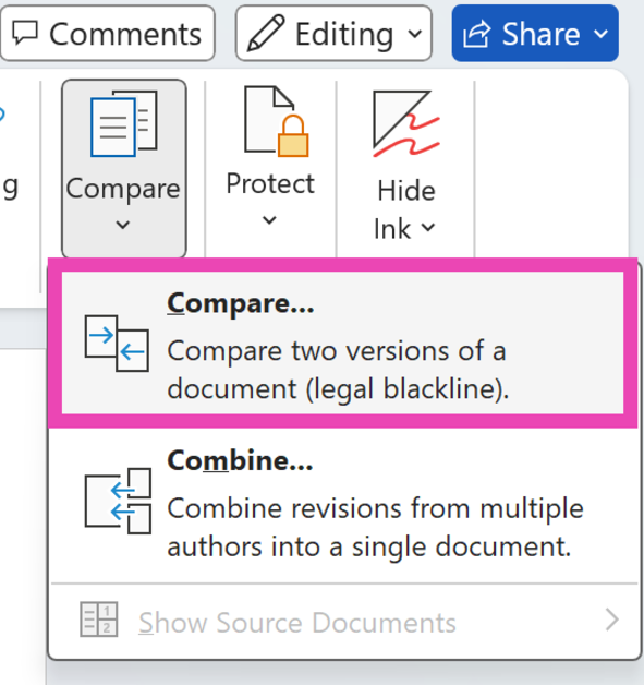 Step 3: Click on Compare.