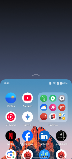 Step 4: If your iPhone has Face ID, swipe down on the bottom edge of the screen to go into one-handed mode. If your iPhone has Touch ID, lightly double-tap the home button twice.