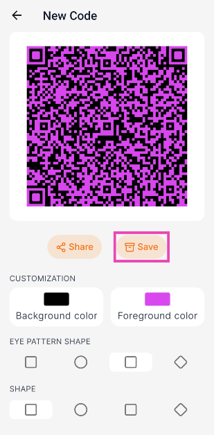 Step 6: Hit Save. Top 4 ways to create a QR code for a link or website