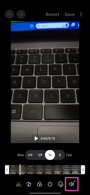 Step 4: Hit the loudspeaker with sliders icon in the bottom right corner of the screen.