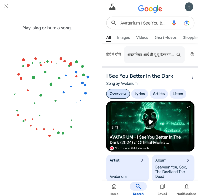 Step 6: Google Assistant will analyse the song and present the relevant search results. Top 9 Ways to Find the Song Name Without Knowing the Lyrics